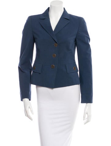 Akris Single-Breasted Long Sleeve Blazer