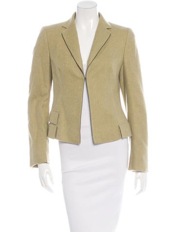 Akris Cashmere Zip-Trimmed Blazer