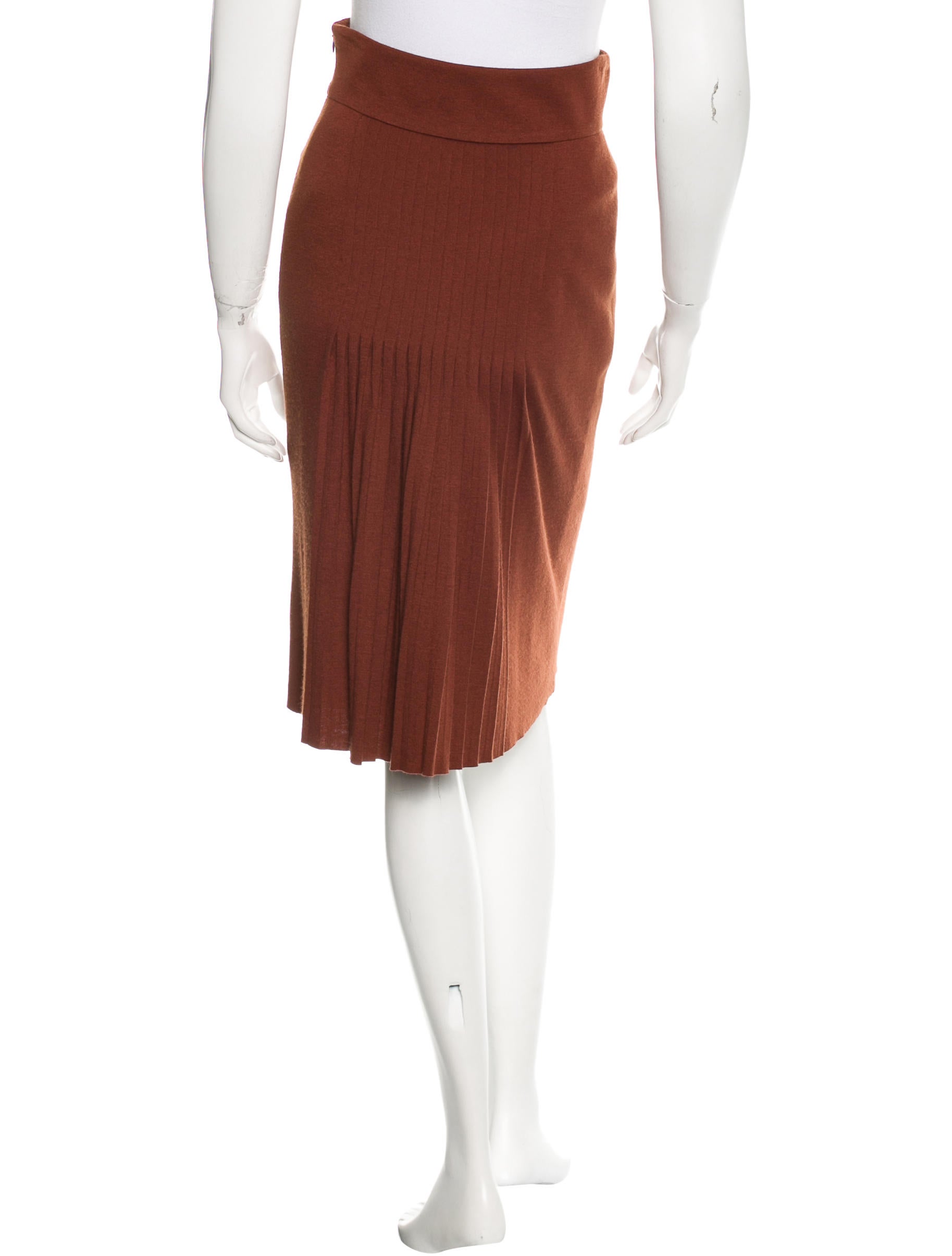 Akris Pleated Pencil Skirt Clothing AKR29148 The RealReal