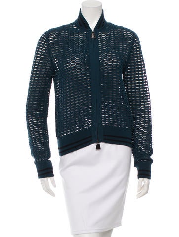 Akris Crochet Bomber Jacket