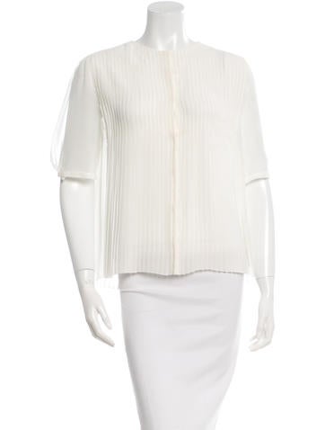 Akris Pleated Button-Up Top w/ Tags