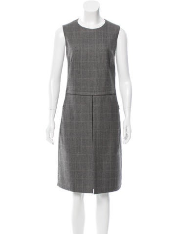 Akris Plaid Shift Dress