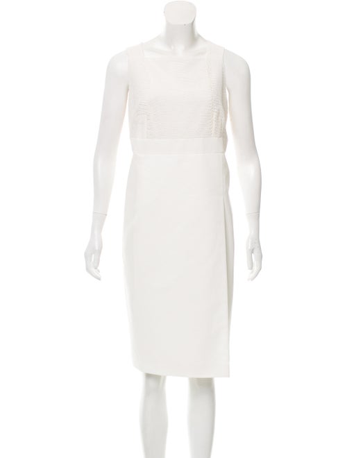 Akris Sleeveless Eyelet Dress