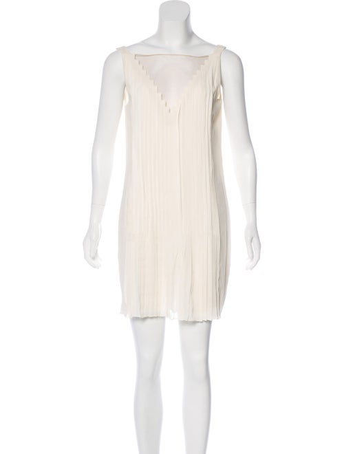 Akris Sleeveless Mini Dress White