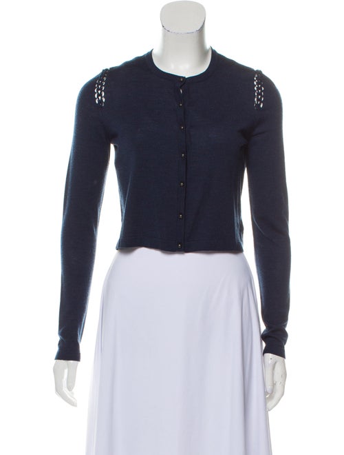 Akris Wool Cropped Cardigan