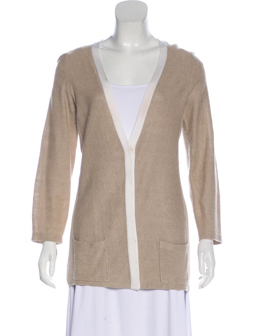 Akris Lightweight Knit Cardigan Beige