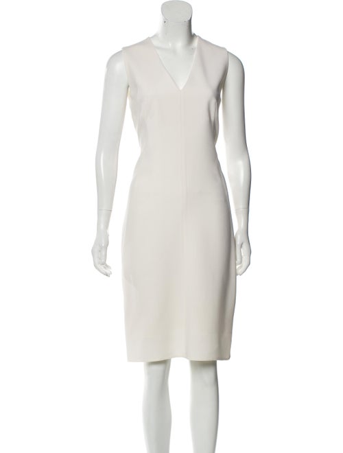 Akris Wool Sleeveless Dress White
