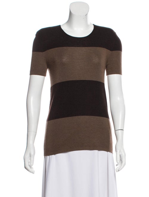Akris Cashmere & Silk-Blend Short Sleeve Sweater