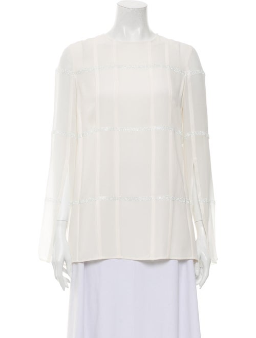 Akris Silk Crew Neck Blouse