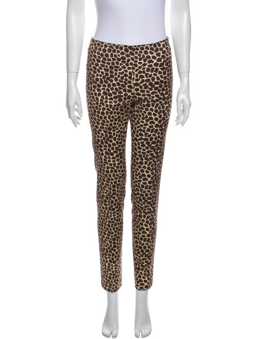Akris Animal Print Skinny Leg Pants