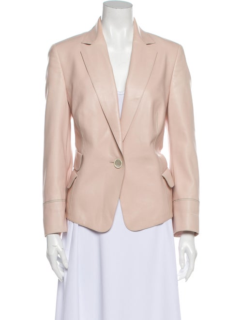 Akris Leather Blazer Pink