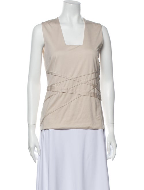 Akris Square Neckline Sleeveless Top