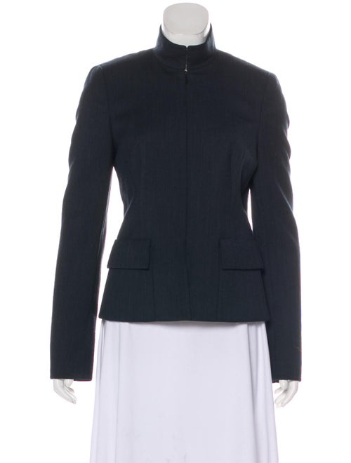 Akris Wool Zip-Up Blazer wool