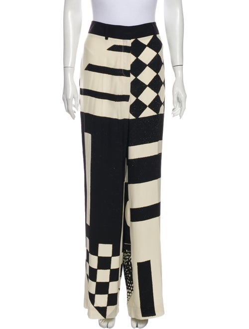 Akris Silk Wide Leg Pants Black