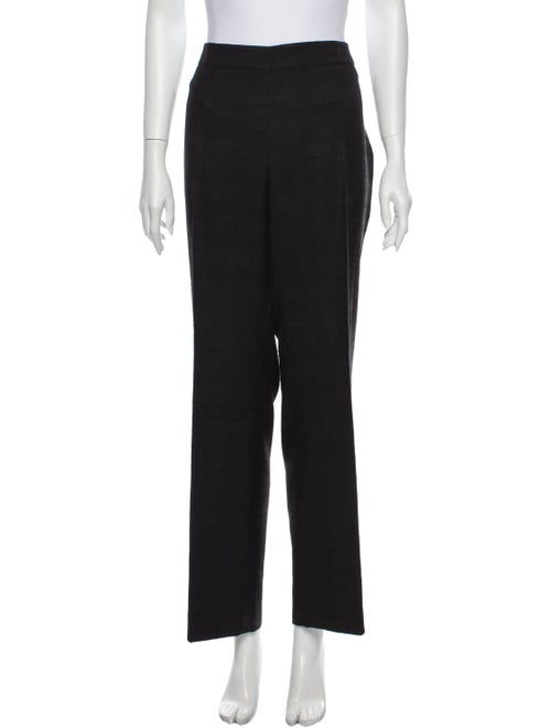 Akris Silk Wide Leg Pants Black
