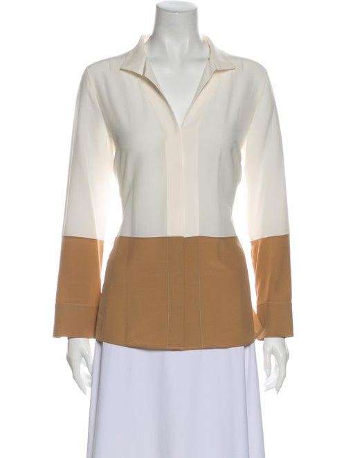 Akris Silk Long Sleeve Blouse