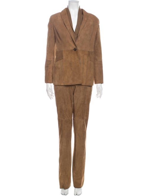 Akris Leather Pantsuit