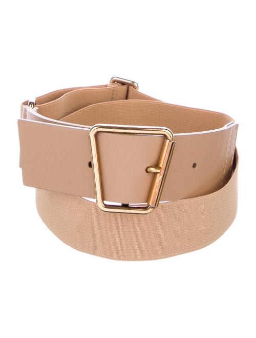 Akris Leather Belt Gold