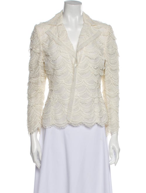 Akris Lace Pattern Blazer