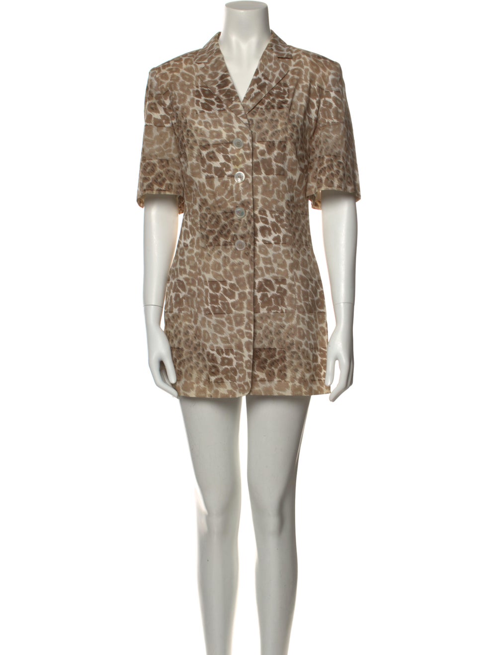 Akris Animal Print Mini Dress - image 1