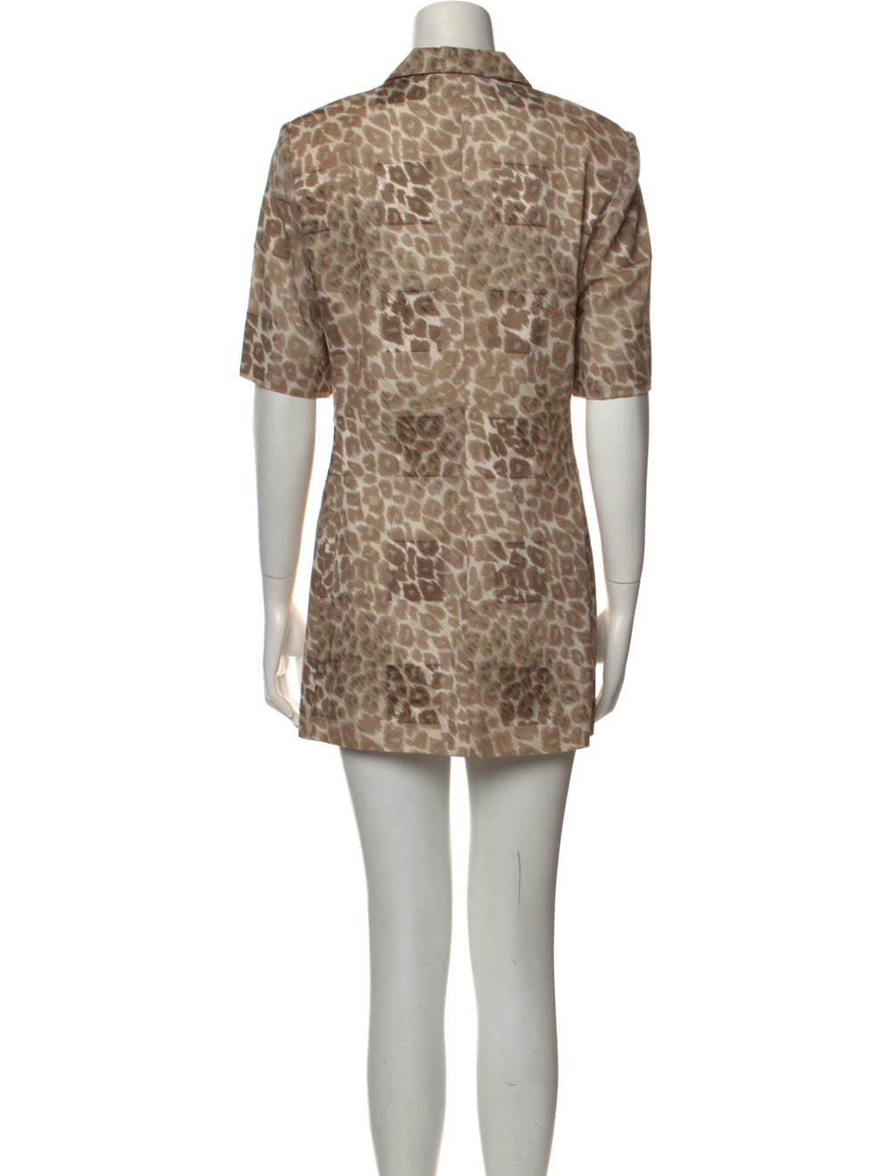 Akris Animal Print Mini Dress - image 3