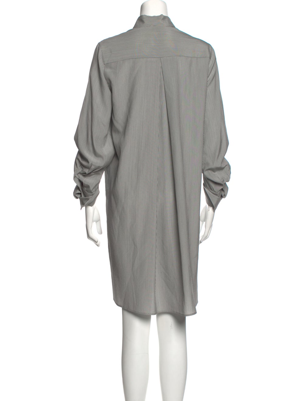Akris Striped Knee-Length Dress - image 3