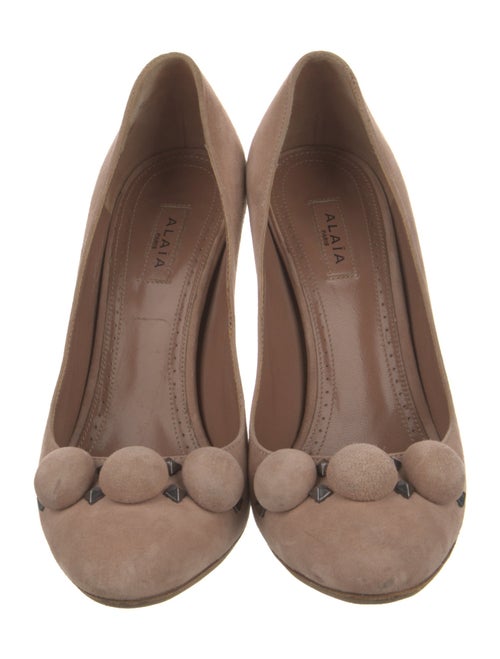 Alaïa Suede Studded Accents Pumps