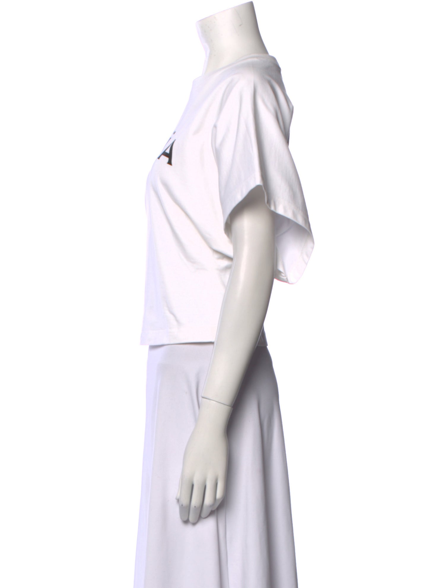 ALAÏA PARIS 半袖Tシャツ ホワイト　美品 ALAÏA Fitted White T Shirt in Cotton Jersey | ALAÏA US