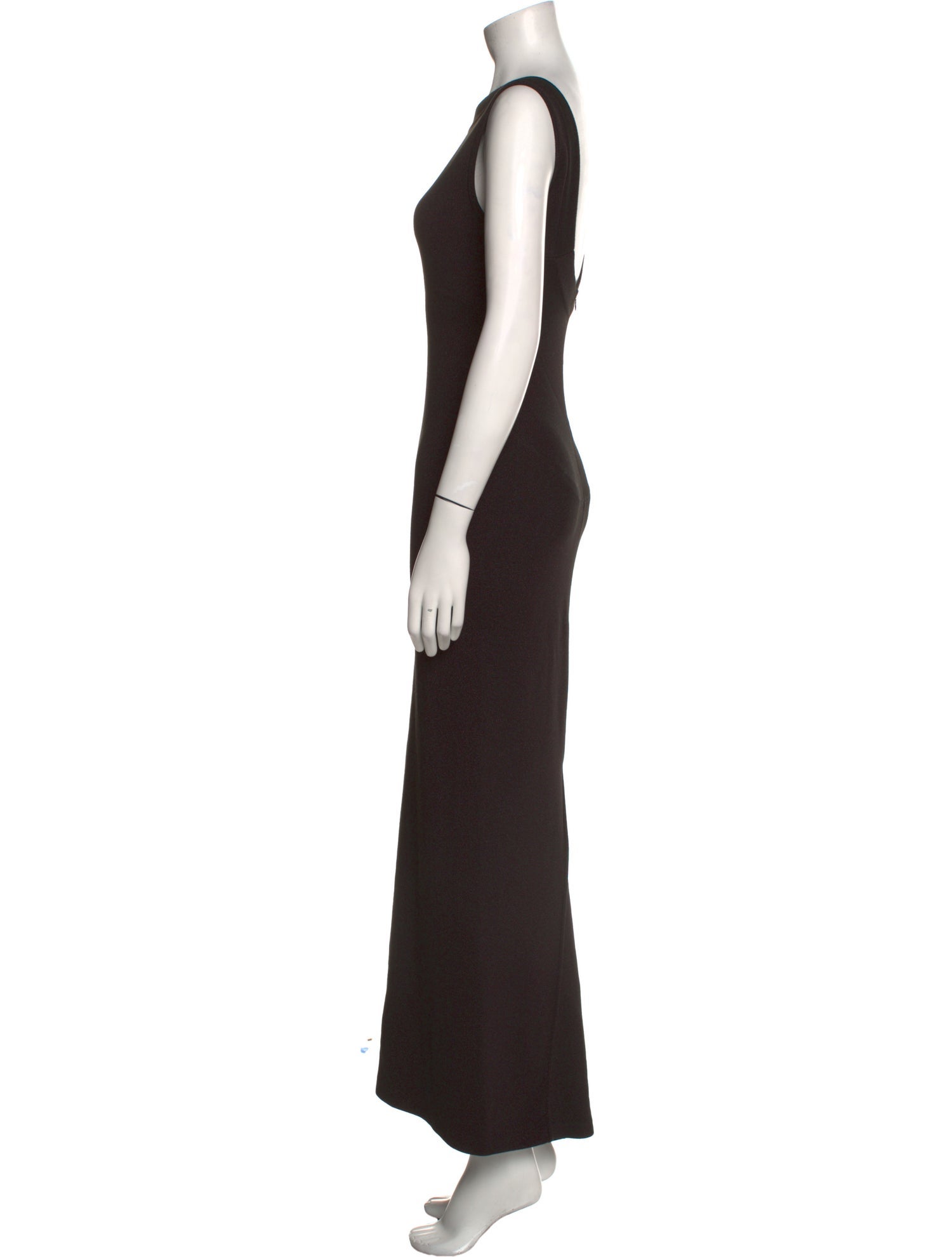 Alaïa Bateau Neckline Long Dress