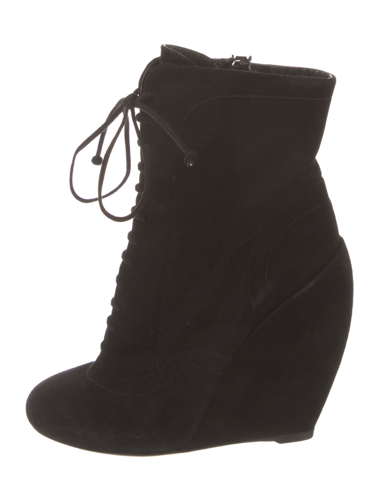 Alaïa Suede Lace-Up Boots
