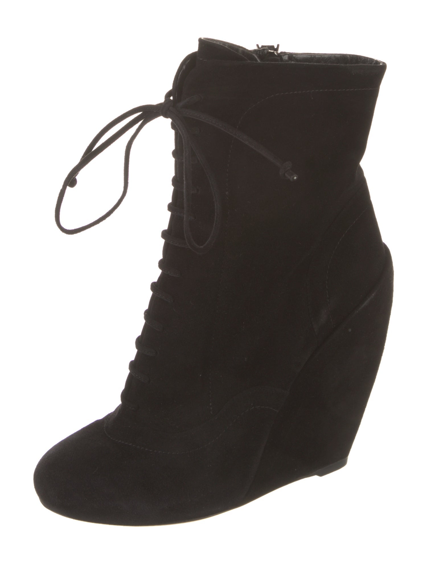 Alaïa Suede Lace-Up Boots