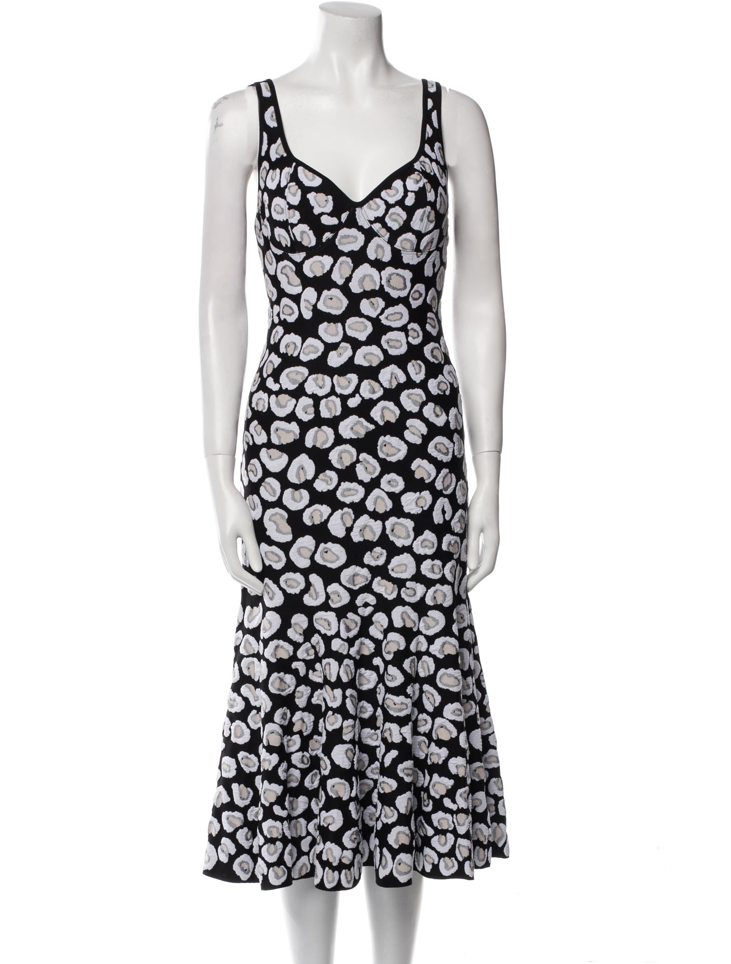Alaïa Printed Midi Length Dress
