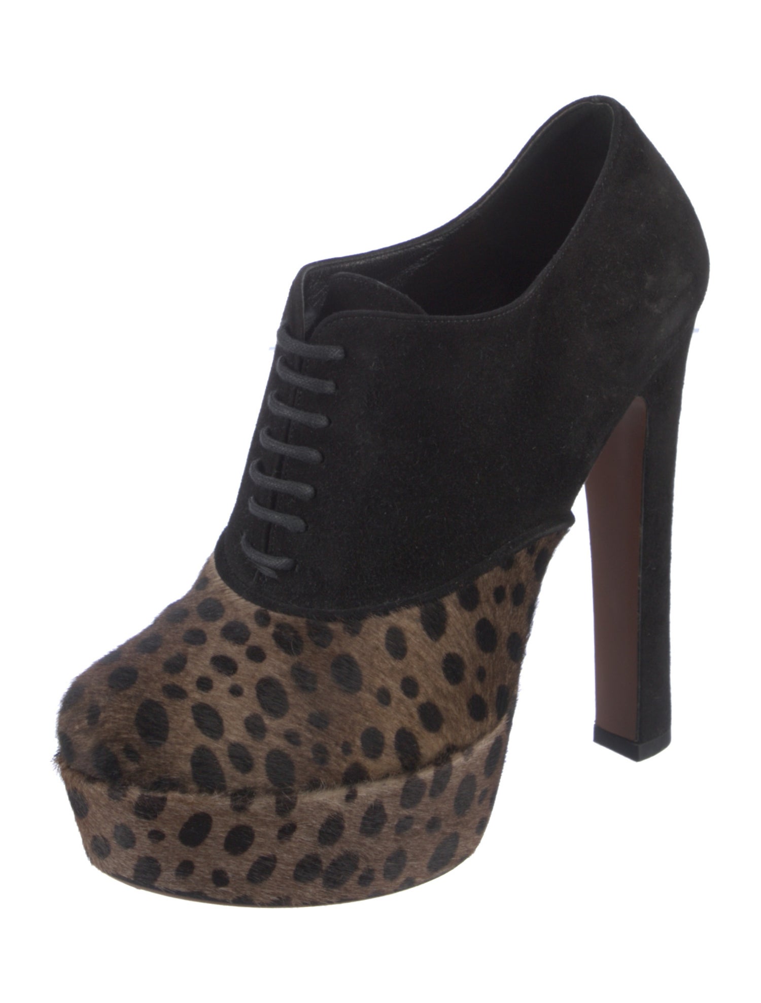 Alaïa Ponyhair Animal Print Pumps