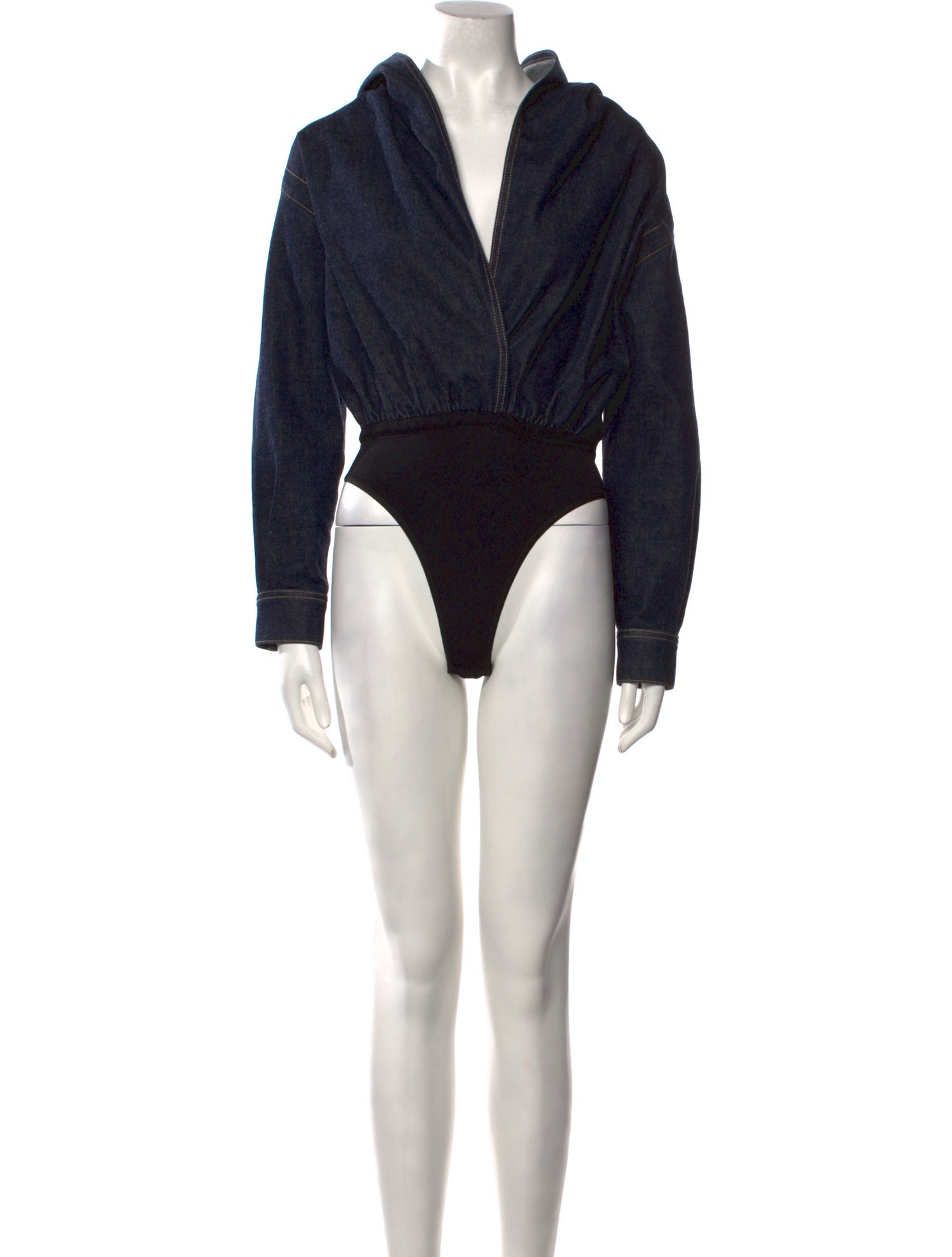 Alaïa 2023 V-Neck Bodysuit