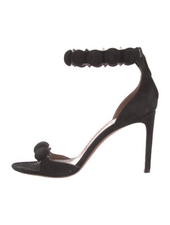 Alaïa Suede Studded Accents Sandals
