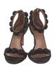 Alaïa Suede Studded Accents Sandals