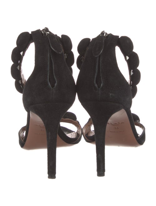 Alaïa Suede Studded Accents Sandals