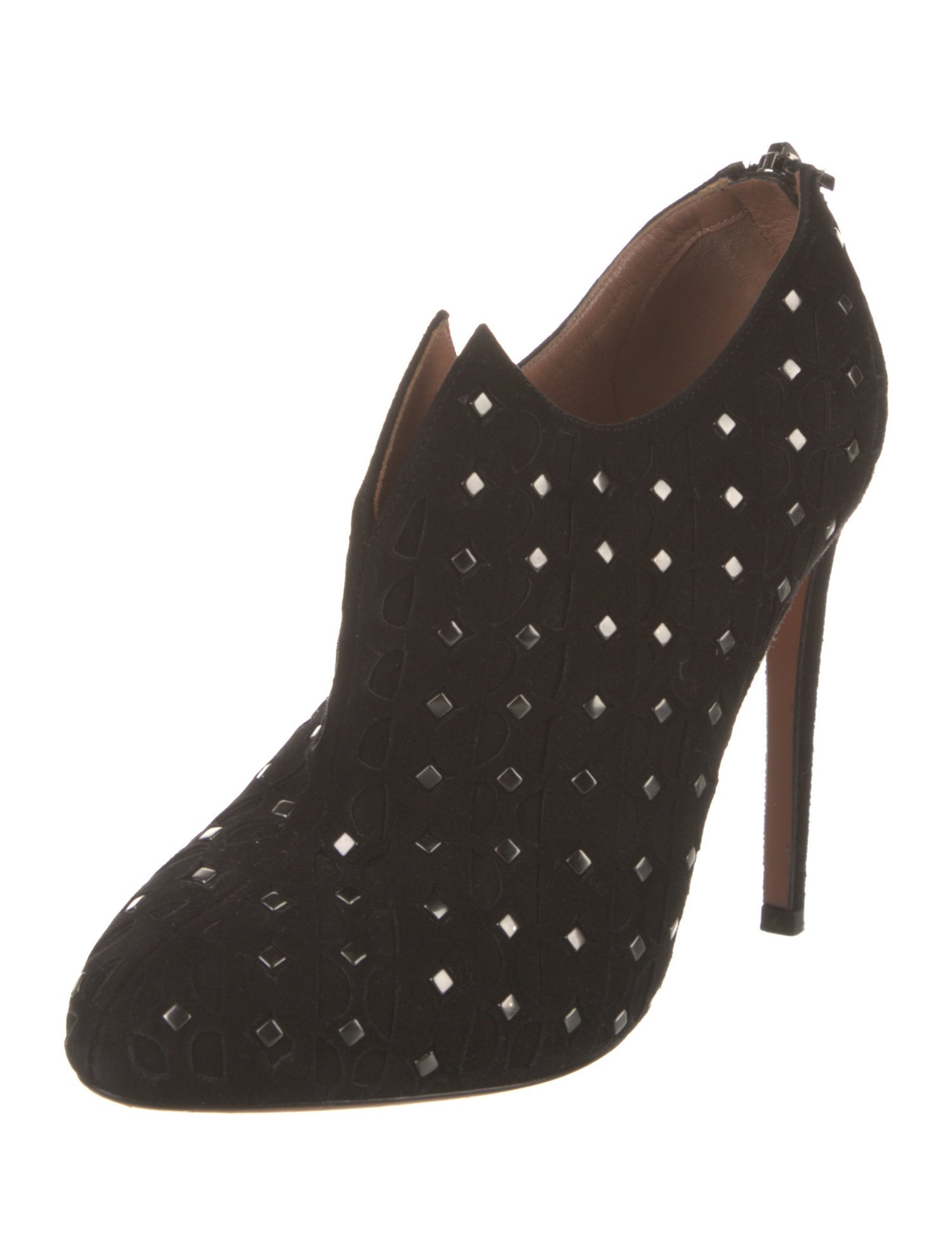 Alaïa Suede Studded Accents Pumps