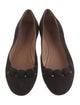 Alaïa Suede Studded Accents Flats