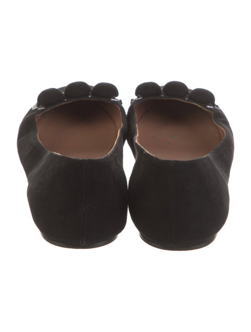 Alaïa Suede Studded Accents Flats