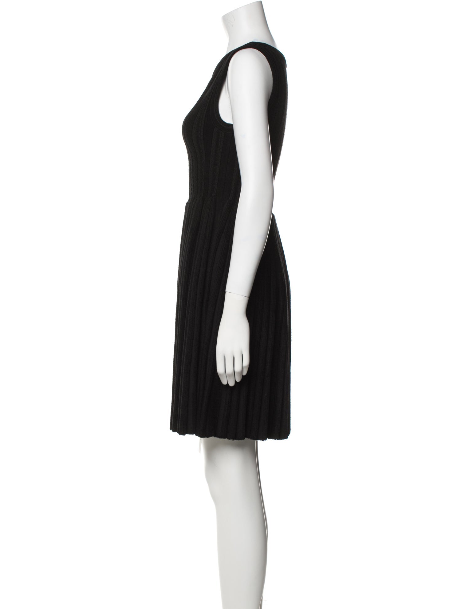 Alaïa Scoop Neck Mini Dress