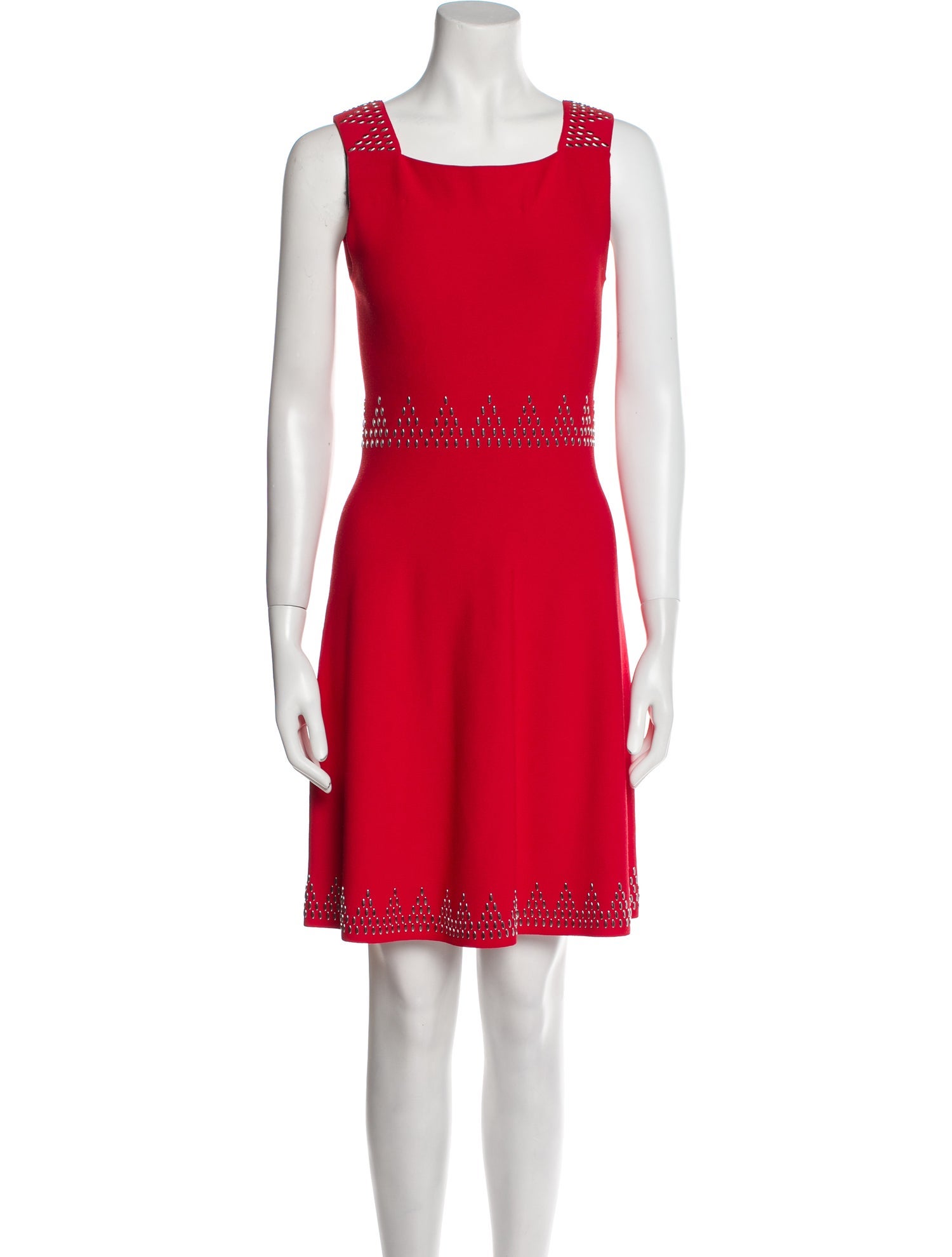 Alaïa Square Neckline Mini Dress