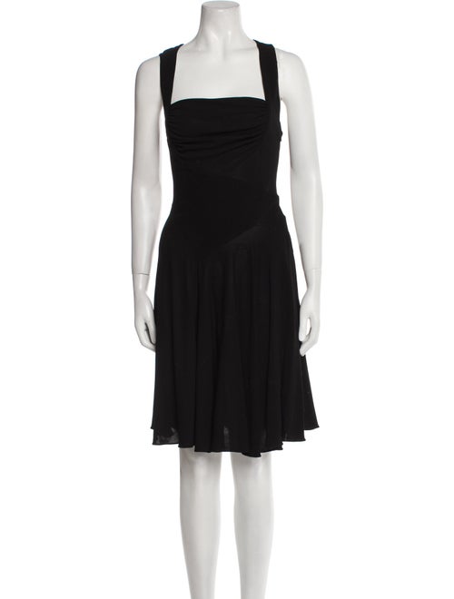Alaïa Square Neckline Knee-Length Dress