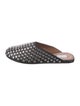 Alaïa Leather Crystal Embellishments Mules