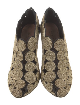 Alaïa Suede Cutout Accent Pumps