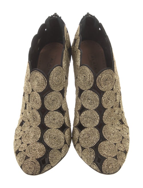 Alaïa Suede Cutout Accent Pumps