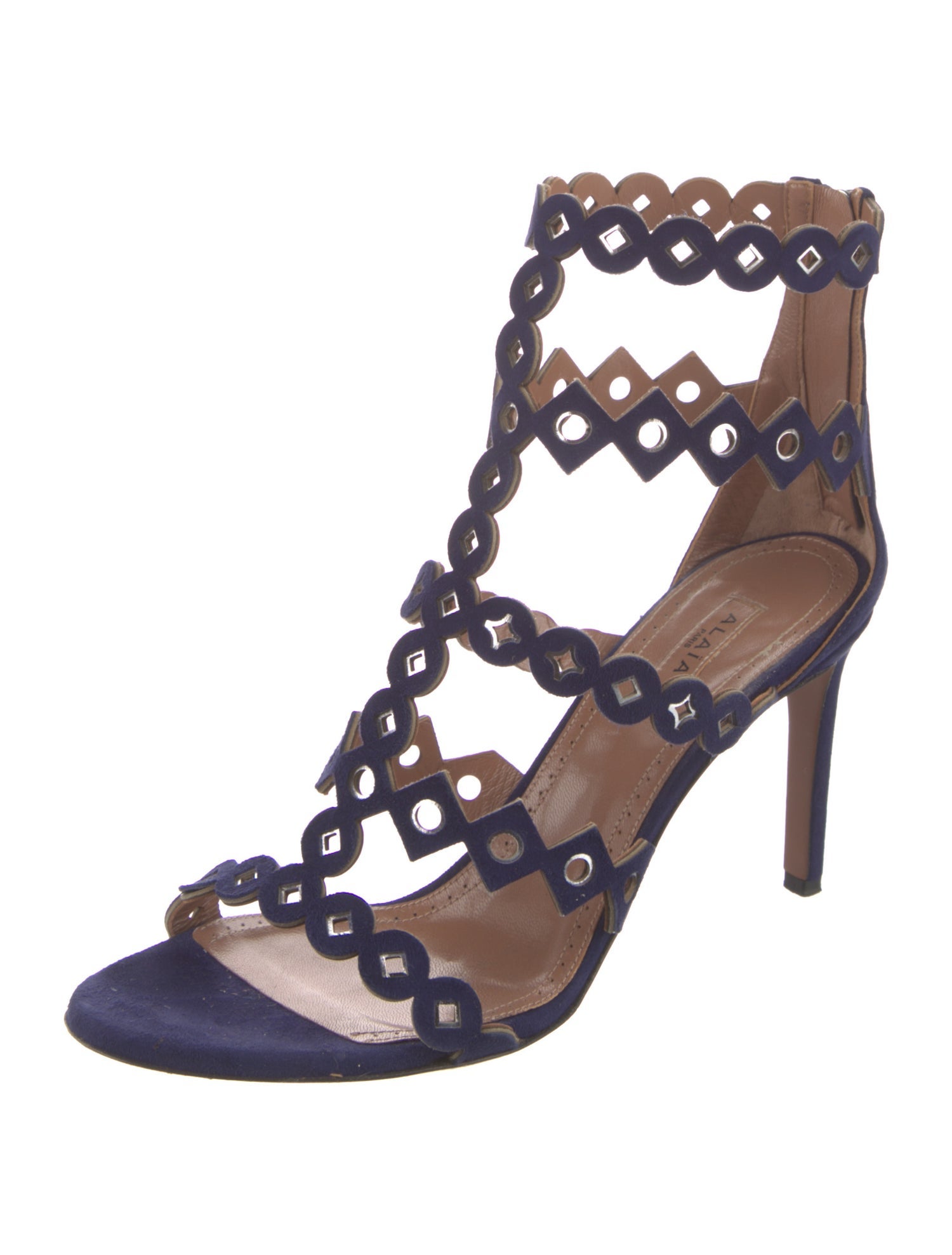 Alaïa Suede Gladiator Sandals