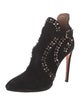 Alaïa Suede Beaded Accents Pumps