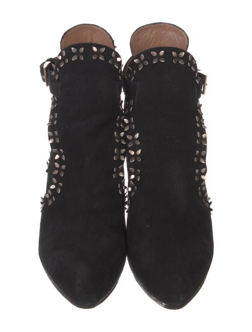 Alaïa Suede Beaded Accents Pumps