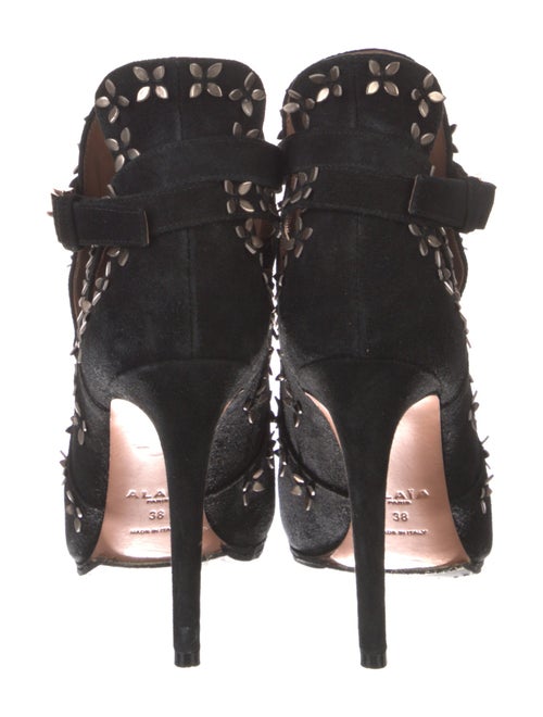 Alaïa Suede Beaded Accents Pumps